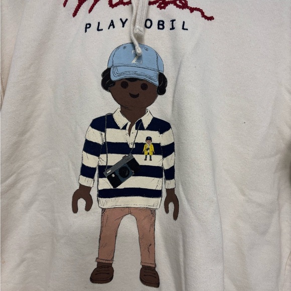 ZARA Maison Playmobil cream hoodie M - Picture 2 of 3
